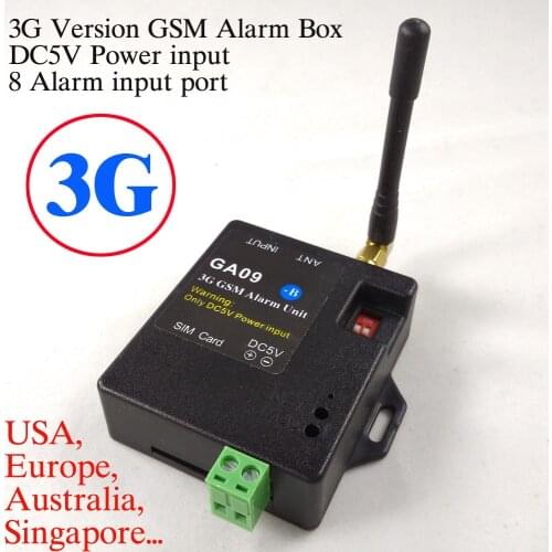 2017 New Published App control 8 channel GA09-B Super Mini 3G GSM Alarm Systems SMS Alarms Security System