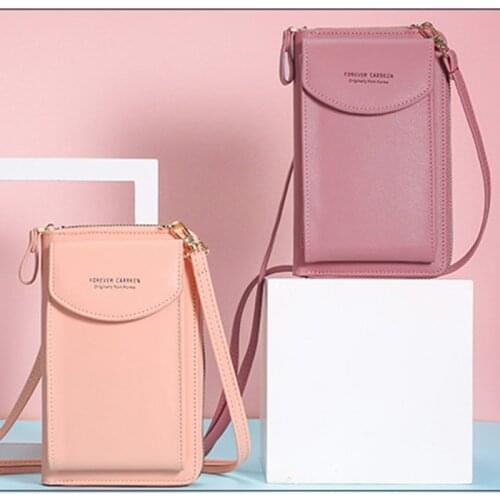 New Women Wallet Shoulder Bag Luxury Summer Mobile Phone Bag Double-layer Coin Purse Card Holder Crossbody Card Bag