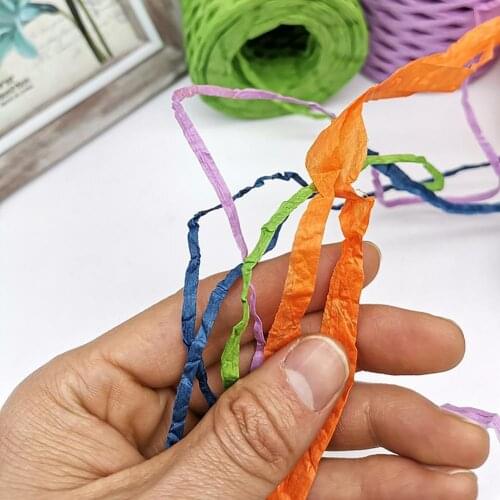 Sturdy Lightweight Rope Ribbon Raffia Yarn for Gift Raffia Ribbon Sturdy Lightweight Rope Ribbon Raffia Yarn for Gift
