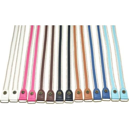 2pcs Leather Bag Handles Leather+ Fabric Shoulder Bag Strap DIY Handbag Belt Durable Handle for Women Girl Handbags Accessories