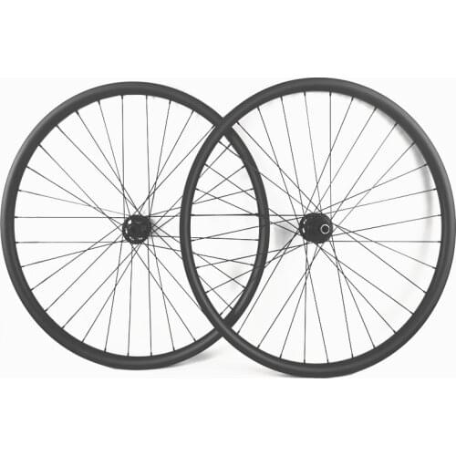 Roda aro 29 mtb wheelset tubeless asymmetry 27.4x23mm boost 12 speed disc carbon wheels Koozer BM440 110x15 148x12 bike wheels