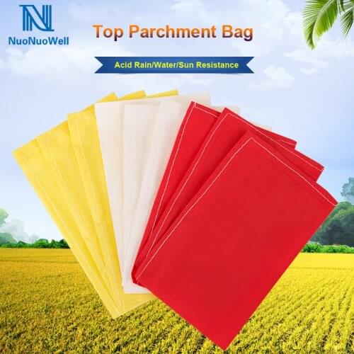 Agriculture Corn Wheat Pollination Isolation Parchment Bag 100PCS-Packs White Red Yellow Available Hybrid Breeding Cover Bag