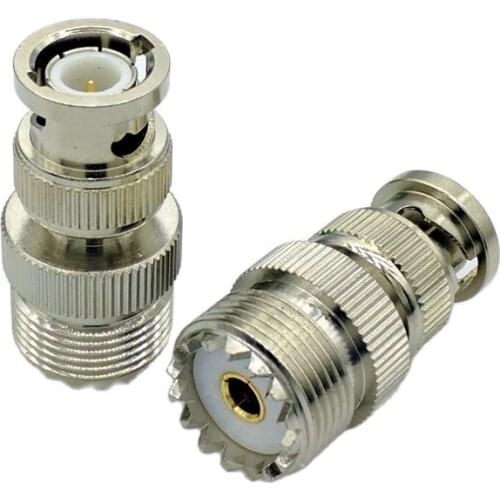 SL16 UHF Female to bnc Male M type to BNC male Coaxial RF Connector BNC-UHF RF Adapter 1pcs