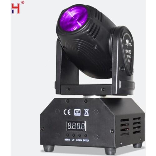 Mini RGBW 10W Moving Head Light High Power 10Watt 4IN1 LED Strong Beam DJ