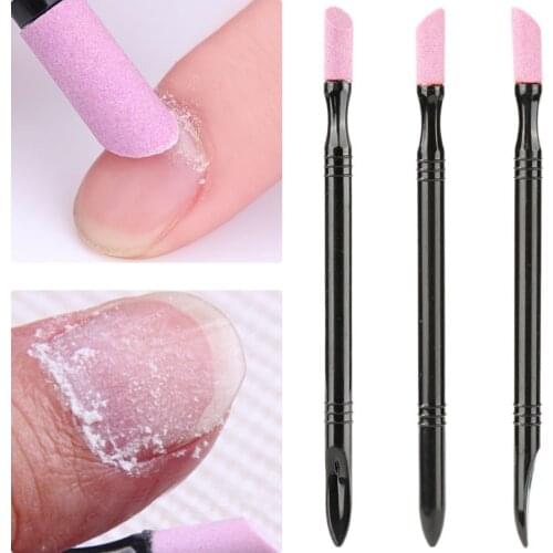 Nail Filet Pen Trimmer Quartz Scrub Exfoliator Buff for Nail Manicure Stick Cuticle Remover Grinding Nail File Manicure Tool New