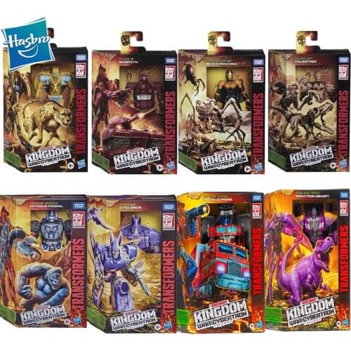 Hasbro Transformers Cybertron Kingdom Deluxe Optimus Prime Megatron Optimus Primal Cyclonus Cheetor Warpath Blackarachnia Toys