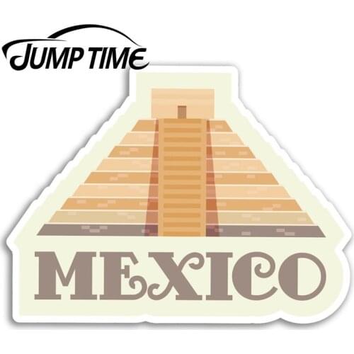 Jump Time for Mexico Chichen Itza Vinyl Stickers Laptop Travel Sticker Gift Bumper Decals Waterproof Car Accessories