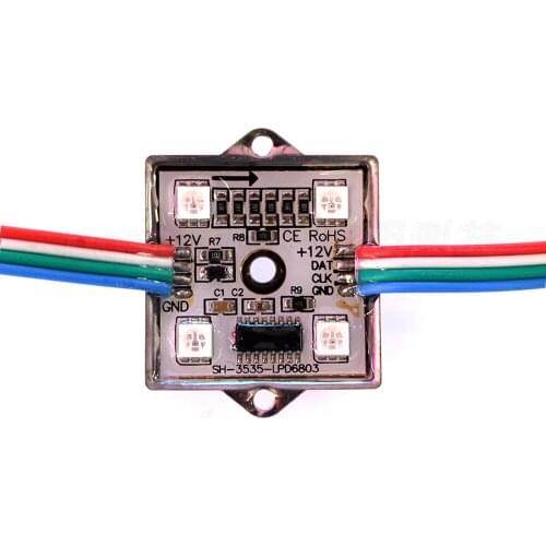 Waterproof IP65 led module 4leds/piece 5050smd led pixel module lpd6803 DC 12V led channel letter 20pcs/lot led module light