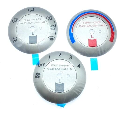 1pc for Honda city Old Hatchback Fit Radio Button Sticker Fan Air Conditioner Knob Gear Display Trim
