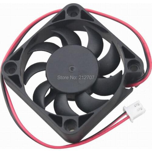 10PCS Gdstime Brushless DC Cooler Cooling Fan 50mm 50x50x12mm 5V XH2.54-2Pin 9 Blades