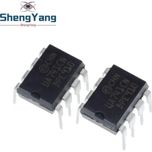 10pcs UA741CN UA741 LM741 op amp compensation type DIP-8