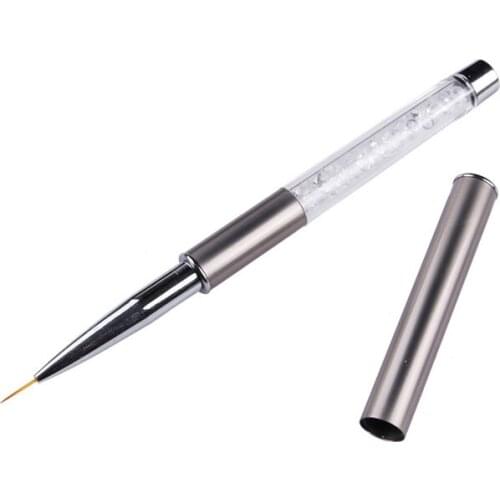 Acrylic Handle Nail Art Brush Paint Drawing Pen Manicure Brush Tool Designed For Nail Art Female Mnicure Tools