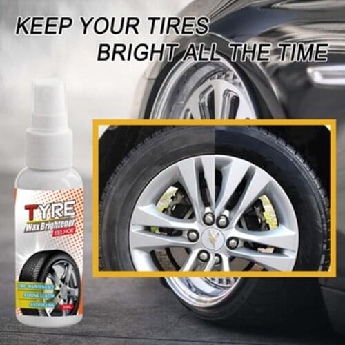 Auto Tire Shine Spray Car Wheel Tire Cleaning Refurbishing Car Waxing Tire Polish Tire Maintenance Spray Tire Shine Cleaner