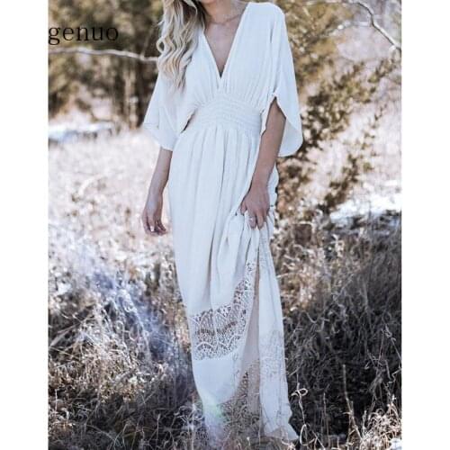 Long Beach Dress Lace Cotton Beach Dress Plus Size Beach Dresss Robe Plage Kaftan Beach Dress