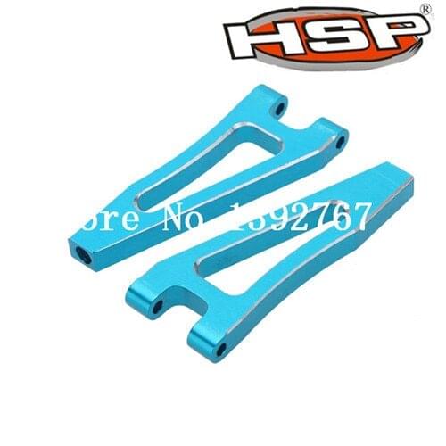 HSP Hobby 06051 166018 Aluminum Front Upper Arms 2p Upgrade Spare Parts for 1/10 4WD RC Buggy Car Model 94166 Backwash
