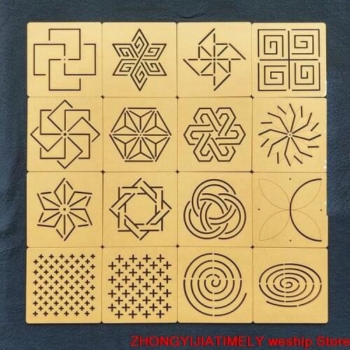 Embroidery kit patchwork Hand account sewing Drawing tools Quilting ruler Acrylic Sashiko design mould Template