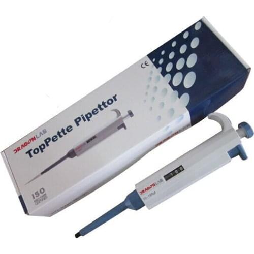 Dragonlab Single Channel Manual Adjustable TopPette Pipettor Pipette with free tips 2-10ml