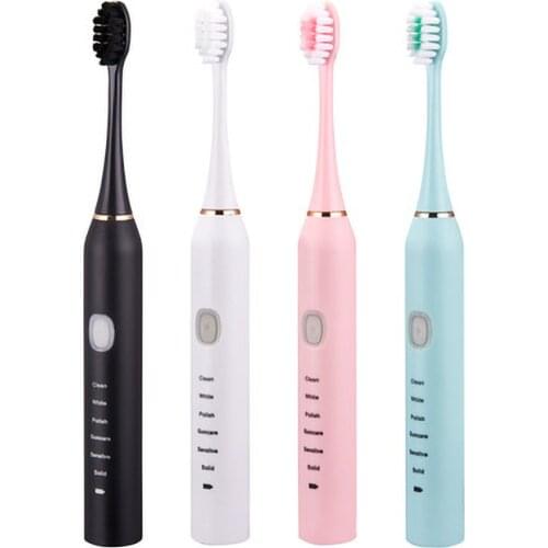 New 6-Speed Mode Rechargeable Sonic Adult Electric Toothbrush Waterproof Soft Bristles Tooth Guard And Whitening Toothbrush