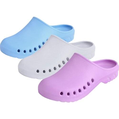 1 Pair Unisex Women Men Slippers Nursing Shoes Operating Room Slippers Laboratory EVA Shoes Anti-slip Nurse Doctor Slippers