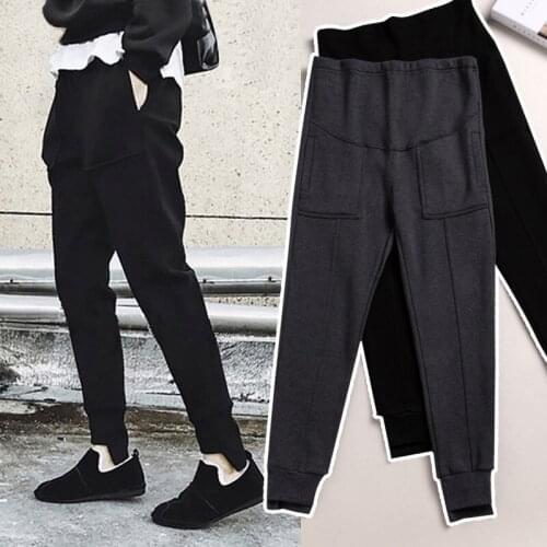 High Quality Soft Cotton Pregnant Womens Pants Maternity Clothing Loose Plus Size Pants Spring Autumn Leggings Sports Trousers