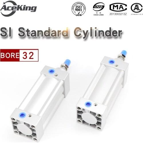 Yadeke type SI SU standard cylinder SI32-25-50-75-100-125-150-175-200-250-300-350-400-500 SI32-25 SI32-50 SI32-75 SI32-100