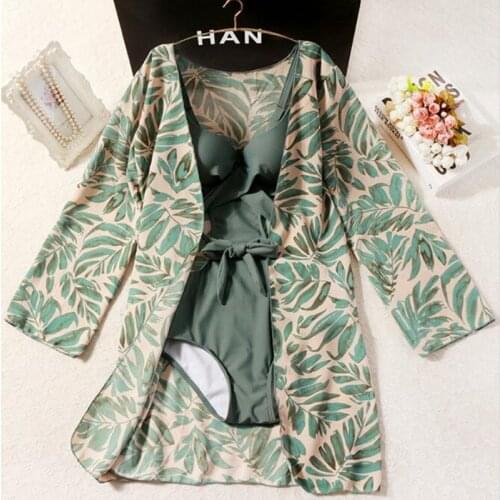 2021 New Women Push Up One Pieces Swimwear with Cover-Up Summer Sexy Swimsuit Monokini Swimming Ladies Beach Wear Bathing Suits