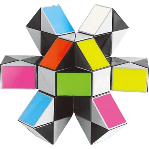 1pc 48 segments Magic Snake Ruler Cube Puzzle Speed Antistress Cubes Twist Folding Profissional Toy for Kids Magic Cube Gift f5