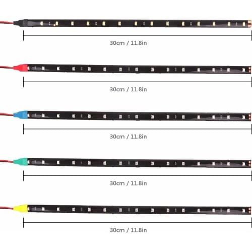 2PCS Free Delivery LED Strip Lamp Automobile Soft Lamp Patch Lamp with 3528/1210-30cm Low Pressure Tear Eye Lamp Light Bar 30cm