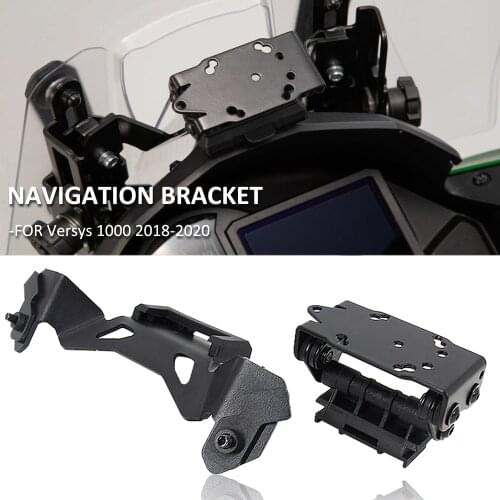 2018 2019 2020 NEW Motorcycle Accessories For Kawasaki Versys 1000 VERSYS1000 GPS Black Navigation Bracket Mount