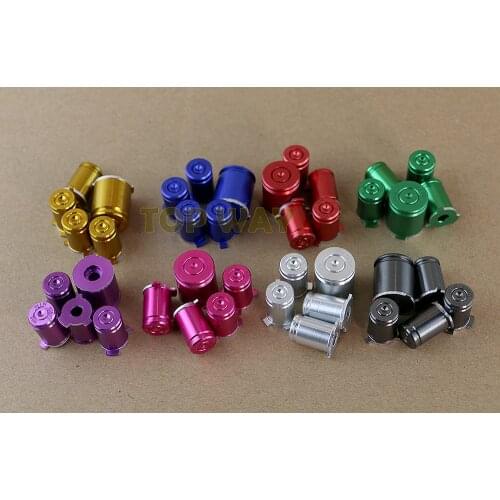 3sets/lot high quality Bullet ABXY Buttons 9mm Brass Mod Kit for Xbox360 xbox 360 Controller 1set= 5pcs