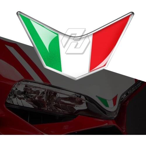 3D Resin Motorcycle Front Fairing Decals Italy Sticker Case for Ducati 959 969 1199 1299 PANIGALE V4 S R SUPERSPORT