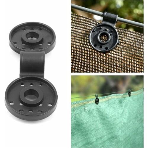 5pcs Sunshade Net Clip Garden Tools Greenhouse Shade Cloth Fix Clamp Plastic Grommet Fence Netting Installation Hook