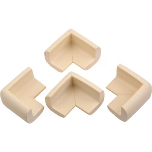 5 pack Table Desk Shelf Edge Corner Cushion Bumper Baby Safety Guard Protector Beige