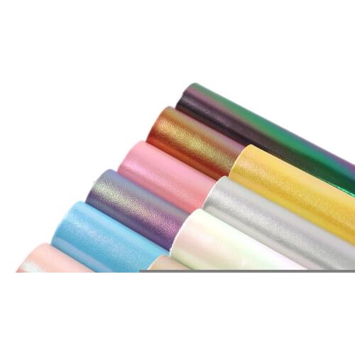 David accessories Plain Pearl Iridescent Faux Synthetic Leather Patchwork For Hair Bow Bags Phone Case DIY Projects,1Yc8491