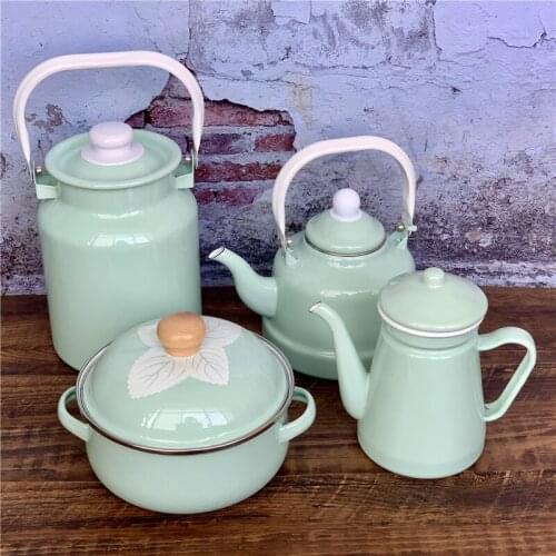 Mint Series Teapots Enamel Enamel Kettle Household Kitchen Utensils