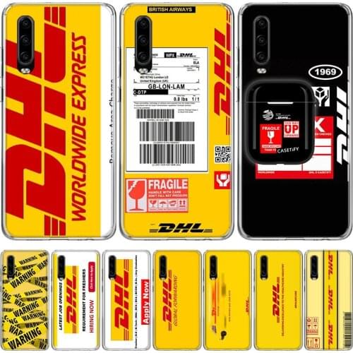 Hot Dhl Express Pattern Phone Case for Huawei P40 P30 P20 Mate 30 20 10 Pro P10 Lite P Smart Z + 2019 Gift Coque Cover Capa