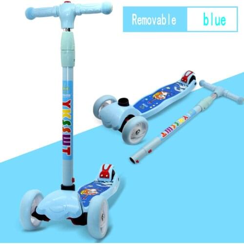 Children baby scooter kids 5in1 PU 3wheels Flashing Swing Car Lifting 2-15 Years Old Stroller Ride Bike Vehicle Outdoor Toys