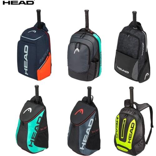 HEAD Badminton Racket Backpack Tennis Backpack for 2 Pcs Tennis Rackets Portable Large Capacity Backpack for Men and Women