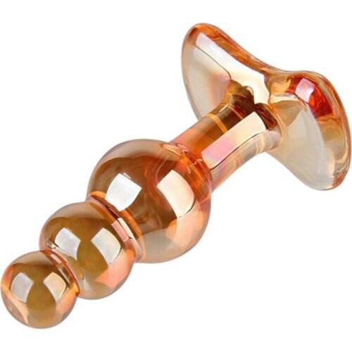 Crystal Glass Sex Products Anal Plug Sex Tool Anal Plug Butt Stimulating Couple Passion Transparent Penis Ice Fire Massage