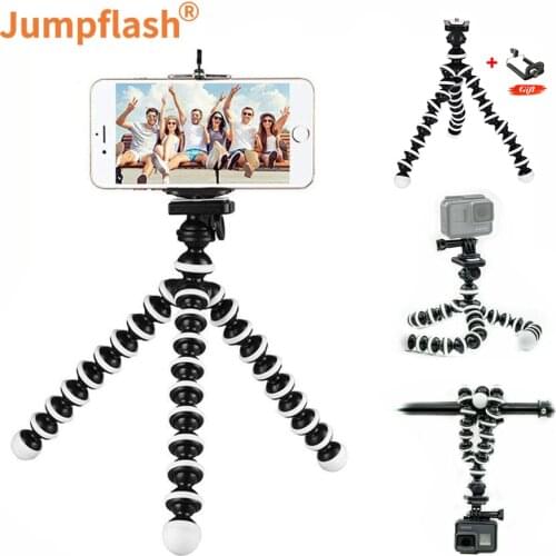 Jumpflash Octopus Tripod Holder Clip Mobile Phone Tripod Gorillapod For iPhone Samsung Universal Smartphone Sports Camera Stand