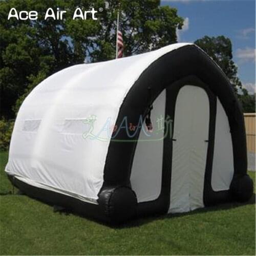 Light weight tunnel tent inflatable responder shelter,air arch structure work booth/workshops with door and cover on discount