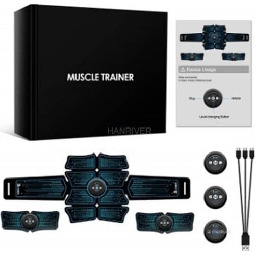 Lazy Fitness Rechargeable Abdominal Belt EMS Abdominal Belt Fitness Equipment Smart Abdominal Trainer Belt