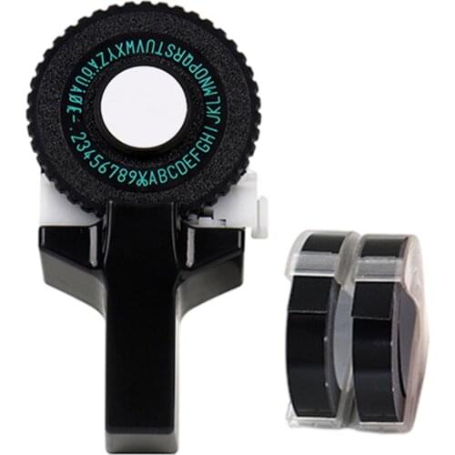 Printer Mini DIY Hand Compatible For Dymo MoTex 3D Embossing Manual Tape Manual Typewriter Lettering Machine Garden Kitchen Use