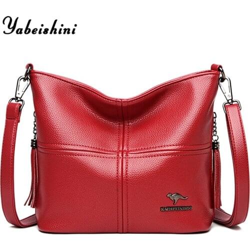 Fashion Female Soft Leather Luxury Handbags Women Designer Bags Woman Messenger Shoulder Crossbody Bag For Women 2020 Sac A Main
