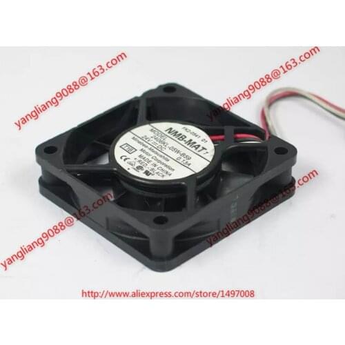 NMB-MAT 2406KL-05W-B59,T1B DC 24V 0.13A 3-Wire 60x60x15mm Server Cooling Fan