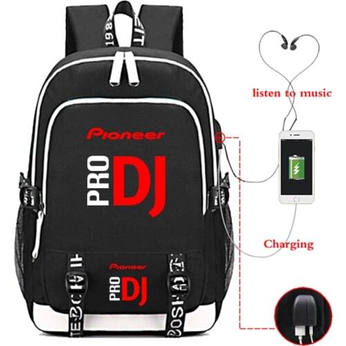 Travel Backpack Pioneer Pro DJ Bags USB Charging Backpack New Luminous Shoulder Bags Large Capacity Rucksack