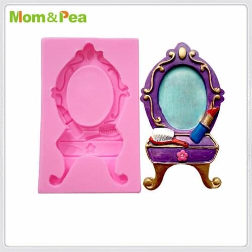 Mom&Pea MPA0699 Dresser Shaped Silicone Mold Cake Decoration Fondant Cake 3D Mold Food Grade