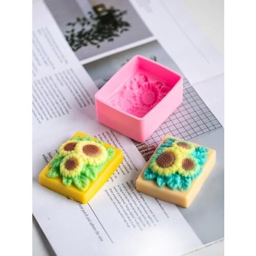 Handmade Sunflowers Soap Silicone Mold For Candle DIY Candy Fondant Chocolate Cake Decorating Kithen Baking Tools
