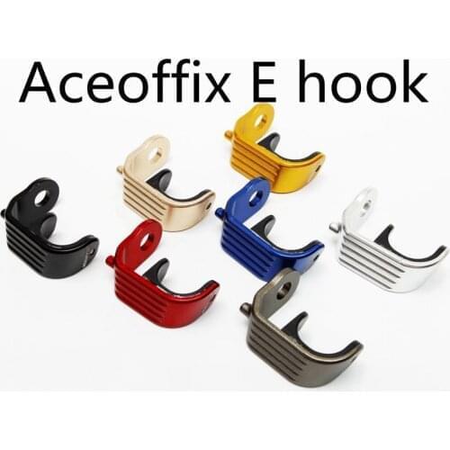 Ultralight 12g Bicycle Fork Hook Aluminum Bike E Type Pothook Used for ACE Brompton Folding Bike BMX Parts 7colors