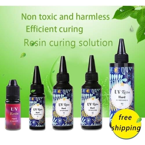 Hard Type UV Resin Glue Crystal Clear Ultraviolet Curing UV Glue Solar Cure Sunlight Activated DIY Resin Jewelry Making